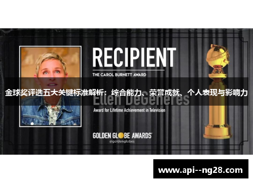 金球奖评选五大关键标准解析：综合能力、荣誉成就、个人表现与影响力